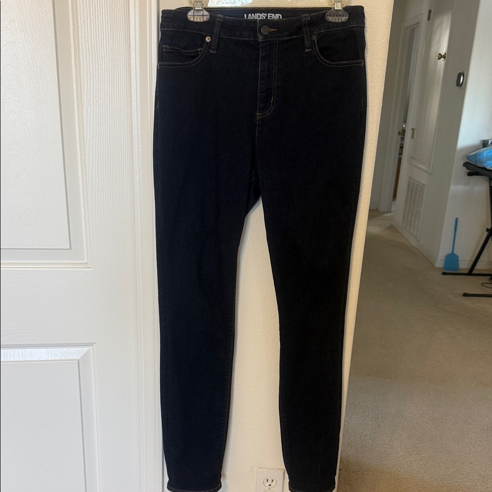 Lands' End Women's Blue Skinny Jeans